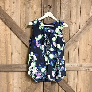 Banana Republic Watercolor Floral Blouse